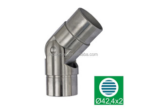 SS304 acabado negro 38,1mm pasamanos de acero inoxidable accesorio de barandilla de vidrio accesorios de escalera conector ajustable balcón moderno - Product Image 2