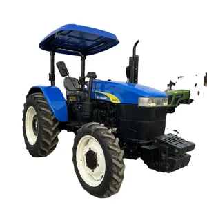 Sortie d'usine Machines agricoles 70HP 4x4 New Holland Mini tracteur agricole tracteur d'occasion