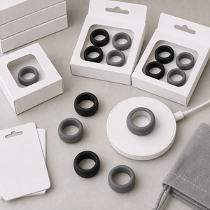 เคสซิลิโคน Oura Ring 5/4 Galaxy Ring RingConn Ultrahuman พร้อมการ์ดป้องกันแบบ Blister Card สำหรับขายปลีกและขายส่ง - Product Image 2
