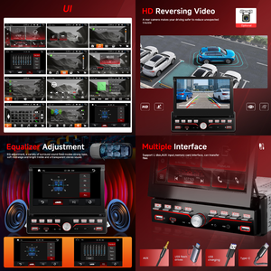 Podofo 7'' Single Din Car Stereo HD MP5 Car Multimedia Player Mirror Link BT/<strong>FM</strong>/UI Colour-Keyed Lamp Manufacturer OEM/ODM - Product Image 3