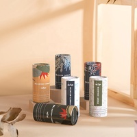 Emballage en tube de sacs de boîte à thé de qualité supérieure en carton alimentaire biodégradable à impression personnalisée pour paquet de thé en vrac