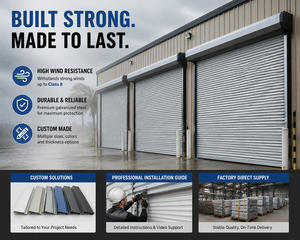 <span class=keywords><strong>Porte</strong></span> à enroulement automatique en acier galvanisé, robuste, sécurisée, <span class=keywords><strong>motorisée</strong></span>, pour <span class=keywords><strong>garage</strong></span> et entrepôt - Product Image 1