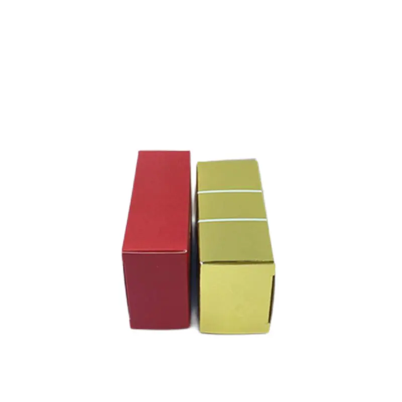 Boîte d'emballage en papier cosmétique de rouge à lèvres de marquage à chaud de logo de couleur