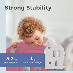 วัสดุสิ่งแวดล้อมพับพลาสติกความปลอดภัยซอฟท์ <span class=keywords><strong>Playpen</strong></span> สำหรับเด็กรั้ว - Product Image 3