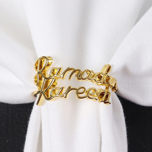 Legierung Servietten ring Ramadan Kareem Servietten ring halter Servietten schnallen halter Ramadan Tisch dekoration Hochzeits feier - Product Image 3