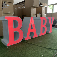 Décoration de bébé nouveau-né pour la fête d'anniversaire, fournisseurs de décoration de fête Baby Shower Table Letter Baby Table Sign