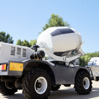 Camion malaxeur à béton autochargeur ER1.5 YUNNEI 58KW 1,5m³ 4x4 Direction par roues arrière Pesage électronique Déchargement à 270 degrés