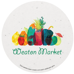 Posavasos Circular de Papel con Semillas Plantables Personalizado, Regalo Promocional Ecológico con Impresión de Logotipo para Bares y Restaurantes - Product Image 3