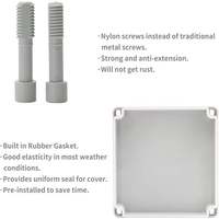 Boîte de jonction étanche IP67, boîte de projet étanche, boîtier électronique en plastique ABS durable pour projet électrique DIY