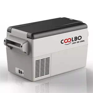 COOLBO BCD32 32L 12 Вольт автомобилей кемпинг холодильник с морозильной камерой сумки-холодильники холодильник DC 12 V/24V для путешествий по бездорожью