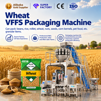Machine d'emballage verticale automatique multifonctionnelle pour céréales (blé) 200g 500g