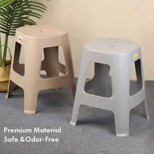 Pearl River Plastic <b>Stool</b> Stackable Modern Design Gray Blue Red Living Room Chair Home Furniture - Product Image 6