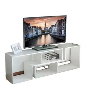 Stand Tv Dinding Modern Sederhana Murah/Unit Kabinet untuk Ruang Tamu Mebel Panel Kayu