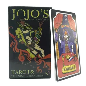 53PCS JoJos Aventura Bizarra Anime Cartas de Tarô 22 REGULAR FAN ART Grand Akana 9 Royal The Nine Gods Card Genshined Impact