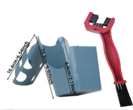 Boîte de rangement pour taches d'huile, ensemble de 2 pinceaux rouges