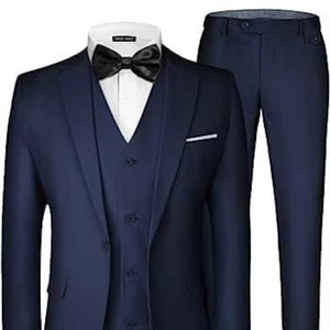S0606F completi 2025 uomo 3 pezzi <span class=keywords><strong>eleganti</strong></span> con <span class=keywords><strong>pantaloni</strong></span> Slim Fit a bottone singolo abito formale da lavoro completo uomo - Product Image 1
