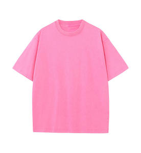 Camiseta de Cuello Redondo Unisex de Algodón de Alta Calidad, Oversize, Estilo Boxy, Gruesa, con Estampado Gráfico DTG Personalizado, Camiseta Blanca para Hombre - Product Image 4