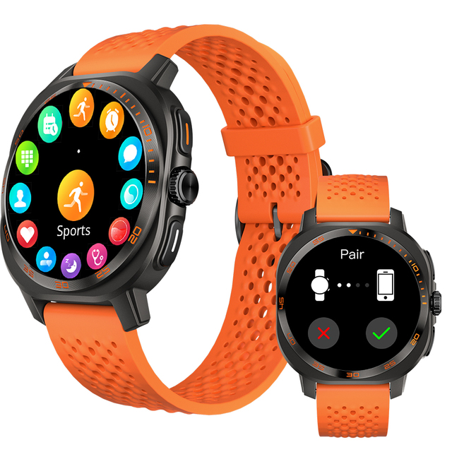 New AM32 AMOLED 1.43inch Touch Screen Smart Watch With NFC SOS Compass Long Cruise 3ATM Wateprof Smartwatch