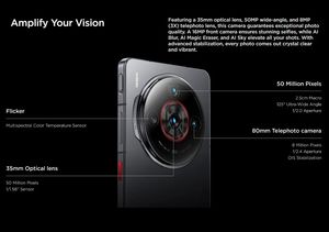 Smartphone original zte nubia Z60s Pro5G avec écran OLED 6,78 pouces 1,5K / Snapdragon 8 Gen 2 / Batterie 5100 mAh Chargeur 100 W - Product Image 6