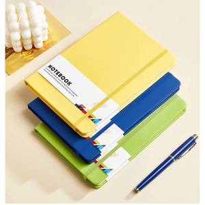 Academic A5 Logo Customized Pu Leather <b>Diary</b> Note Book Custom Elastic Band Hardcover Budget Mini A6 Size <b>Pocket</b> Notebook - Product Image 1