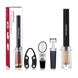 Ouvre-bouteille à pompe à pression d'air personnalisé individuel ouvre-bouteille à pression d'air en aluminium ouvre-<span class=keywords><strong>vin</strong></span> à pompe facile à enlever - Product Image 1