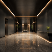 Panneau mural artistique moderne en aluminium perforé insonorisant pour centres commerciaux et villas