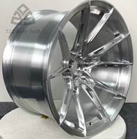 722Auto T6061 Jantes forgées 20-24 pouces 9-12J Concave Profond Poli Argent TUV 5x112/5x114.3/5x120/5x130 pour Audi Q7 Q8 E-tron GT