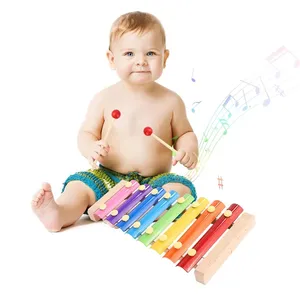 卸売Miwayer木製木琴おもちゃミュージカルクリエイティブ木製楽器8ノートxilofono子供赤ちゃんミュージカルおもちゃ