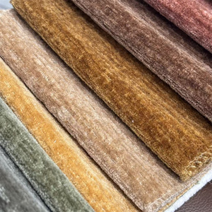 Putih dan krim Hometextile desain baru Chenille kain pelapis Sofa Aura - Product Image 2