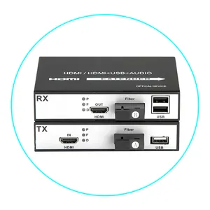 Fiber Optic Extender Support USB 2.0 KVM Control 20km Video Audio To Fiber Optic Converter The qualität ist überlegene