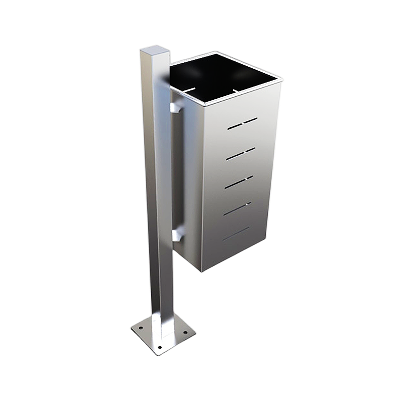 Cheap Dustbin Metal Park Garbage Recycle Container Hanging Trash Can Stainless Steel Waste Bin