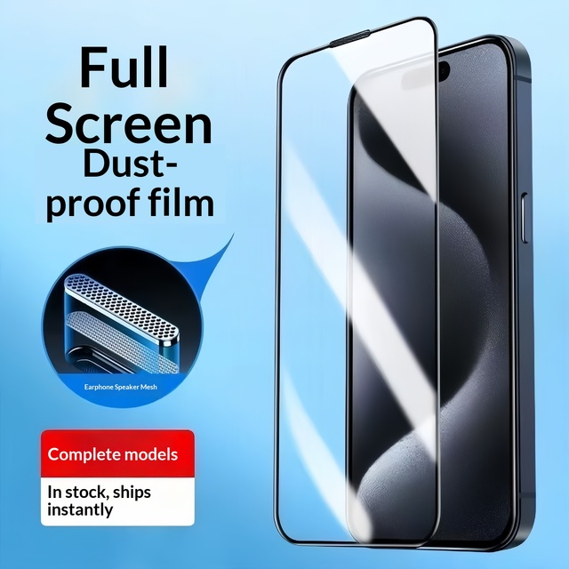 Wear Resistant Full Cover Privacy Tempered Glass Protector Anti Blue Light Film for iPhone 11 12 13 Pro 14 15 Pro Max 16 17