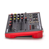 Table de mixage audio numérique 4 canaux Lane BN-4P Nouveau mixeur audio en métal alimenté