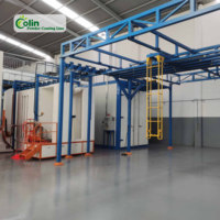 Nouvelle usine de revêtement par pulvérisation semi-automatique manuelle de grande taille Colin avec système complet et contrôle PLC