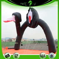 Arche gonflable géante personnalisée pour Halloween, modèle fantôme en PVC, durable pour la décoration de fête d'Halloween