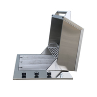 Barbecue au gaz LP en acier inoxydable à 3 brûleurs résistant aux intempéries pour une utilisation en extérieur