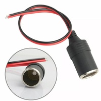 Encendedor de cigarrillos de coche de 12 V/24 V CC, adaptador de enchufe hembra, adaptador de Cable de encendedor de cigarrillos hembra