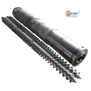 2022 Hot selling products 92/188 SKD conical twin extruder screw barrel for PVC extrusion