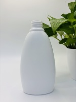Bouteille à pompe en plastique HDPE personnalisable de 400 ml, anti-fuite, opaque, vente en gros