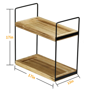 Di alta qualità Versatile a 2 livelli da bancone lacca per bagno caffè a cialde stazione cucina uso soggiorno-per utensili per spezie - Product Image 1
