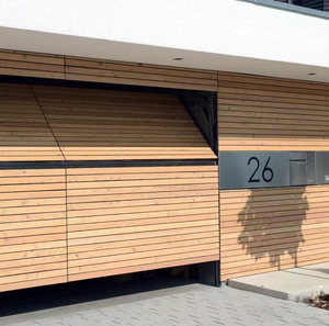 Porte de <span class=keywords><strong>garage</strong></span> industrielle à double section en acier nord-américain pour deux voitures et portes piétonnes pour maison résidentielle - Product Image 2