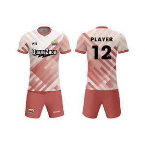 تي شيرت مخصص لكرة القدم للنساء البالغات وردي أزرق جاف سريع طقم زي موحد - Product Image 3