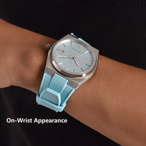 JUELONG Bracelet de montre <span class=keywords><strong>PRX</strong></span> en caoutchouc de silicone liquide à double dégagement rapide texturé de 12mm pour <span class=keywords><strong>PRX</strong></span> <span class=keywords><strong>80</strong></span> 40mm - Product Image 6