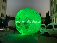 Ballon gonflable géant en forme de lune, ballon gonflable LED en forme de planète pour décorations de fête et d'événements
