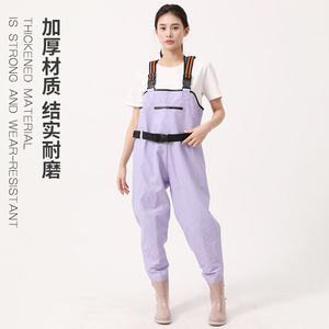 Overoles de Pesca Impermeables para Mujer Yilong Yang Family Generals, Color Verde Claro, PVC, Tallas 36-41 - Product Image 3