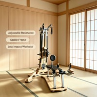 Tour de poulies de Pilates réglable MJD Fitness en bois, équipement de fitness professionnel pour studio de Pilates