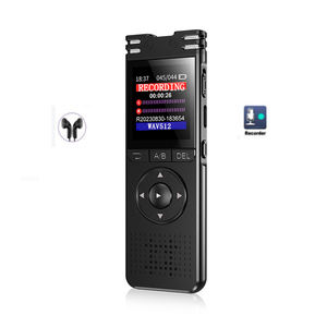 Grabación de una tecla Micrófono 6D Protección contra apagado Grabadora de Voz digital profesional para cumplir con la ley - Product Image 1