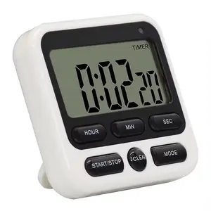 Alarme magnético com temporizador para dormir, relógio com display digital, lembrete de alarme para cozinha doméstica e cozinha