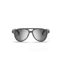 Lunettes de soleil intelligentes sans fil polarisées anti-lumière bleue avec monture noire pour homme