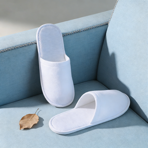 Chaussons jetables en chanvre à ondulations d'<span class=keywords><strong>eau</strong></span>, directement de <span class=keywords><strong>l</strong></span>'usine, avec des bandes de soie blanche et fines, tissu Zhenmei, confortables, pour <span class=keywords><strong>hôtel</strong></span> - Product Image 6